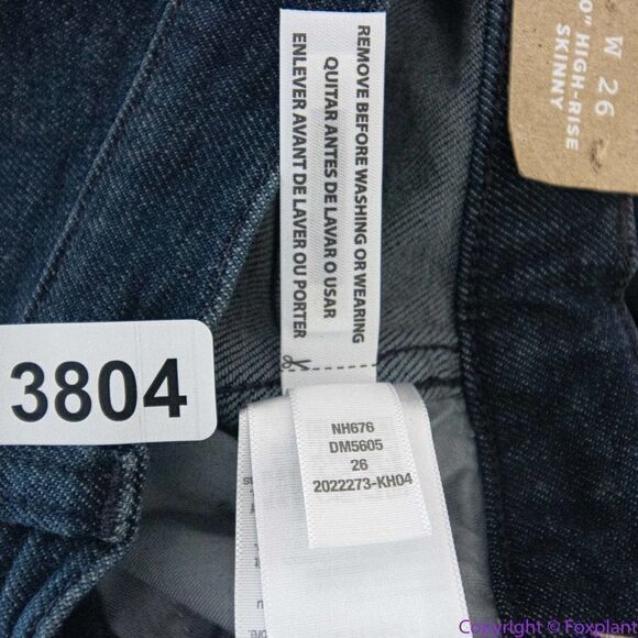 NEW Madewell 10" High-Rise Skinny Jeans in Bensley Wash, 26 - Picture 15 of 15